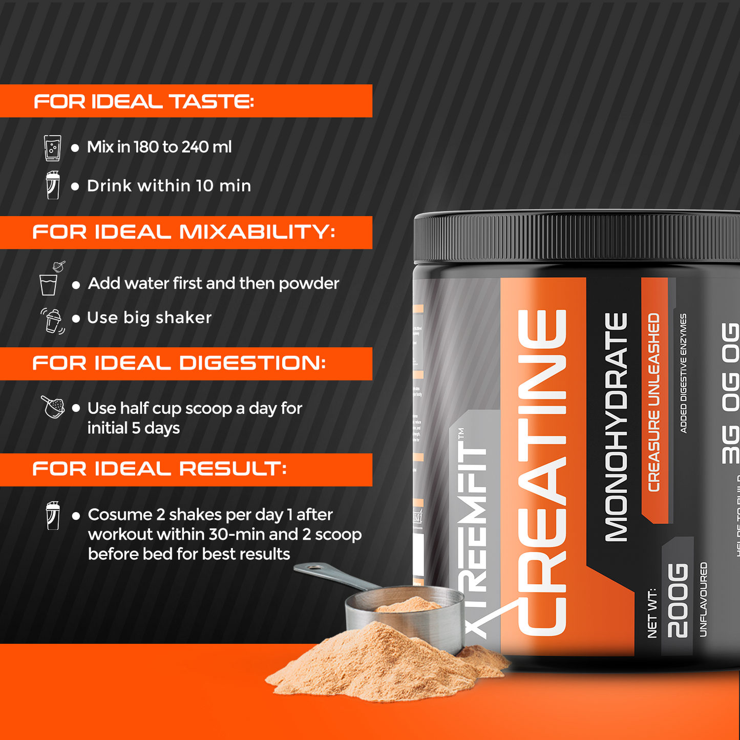 XtreemFit Creatine Monohydrate Creapure Unleashed