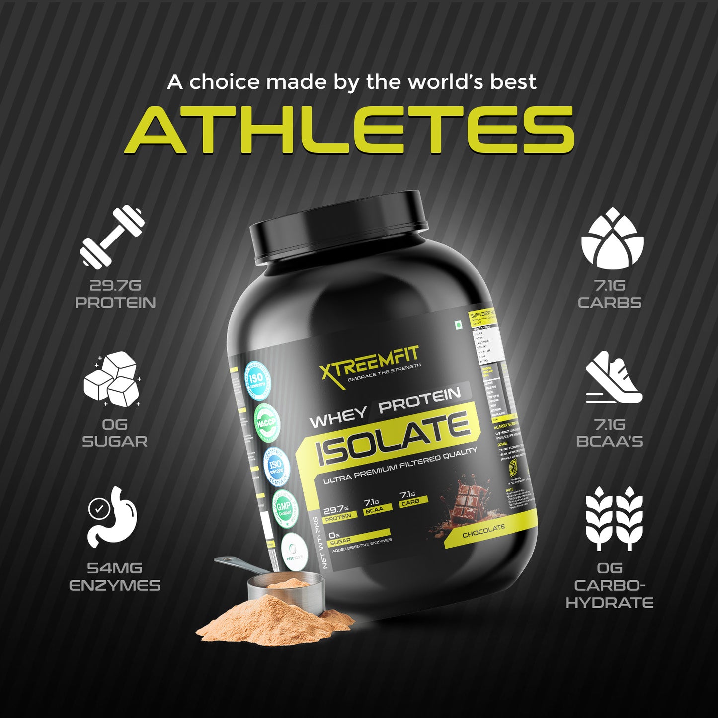 XtreemFit Whey Isolate Protein Powder