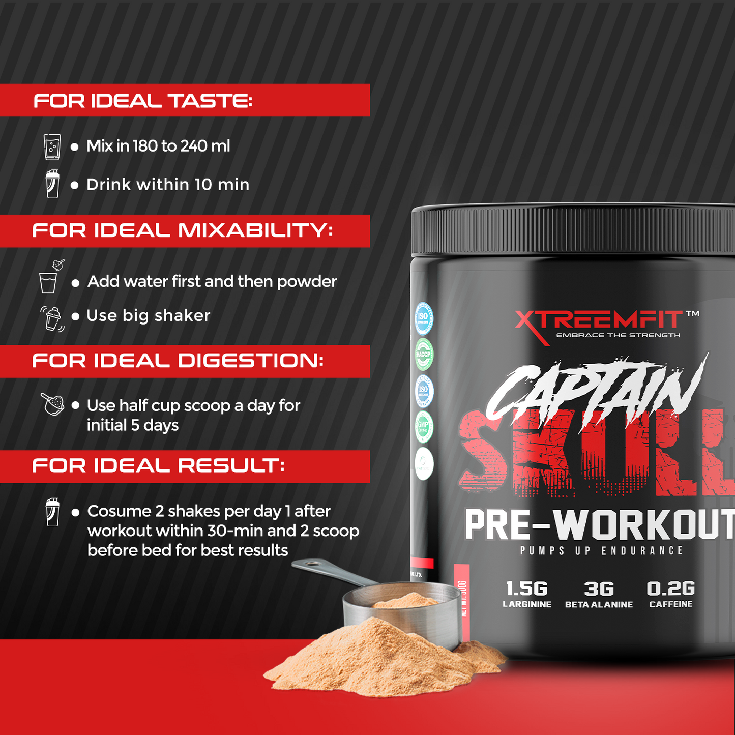 XtreemFit Captain Skull Pre Workout